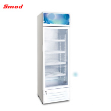Vitrine transparente de réfrigérateur d&#39;étalage en verre d&#39;étalage droit de supermarché
